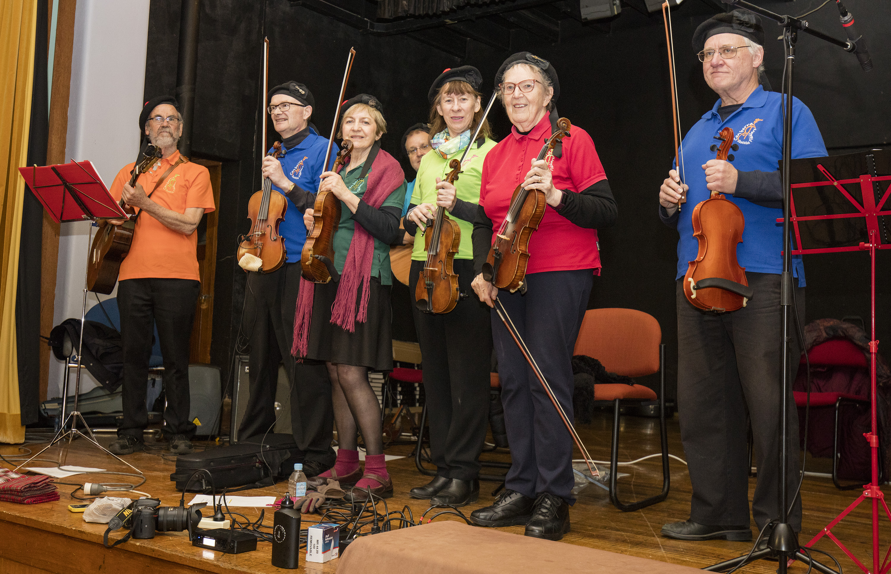 Canberra Scottish Fiddlers at the Scottish Country Dance at the Wesley Centre July 2021